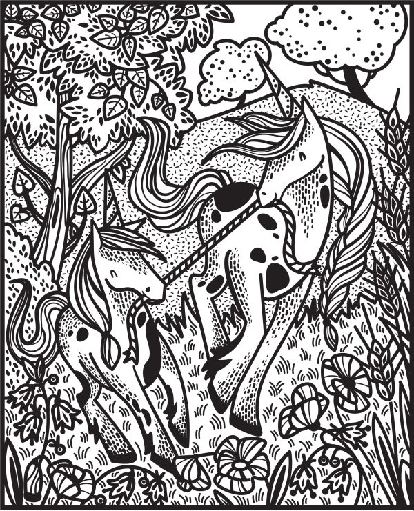 Unicorns Magic Painting Book