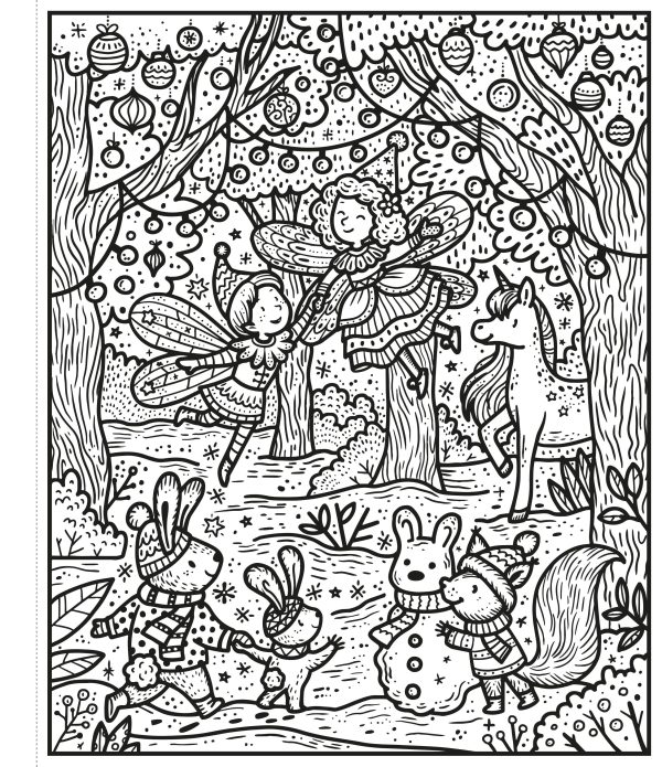 Winter Wonderland Magic Painting Book