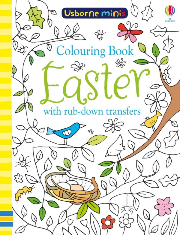 Colouring Book Easter with Rub Downs (Usborne Minis)