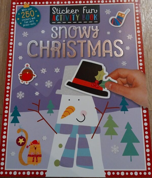 Snowy Christmas - Sticker Fun Colouring Book