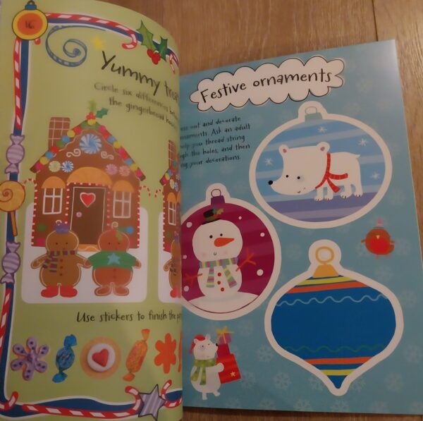 Snowy Christmas - Sticker Fun Colouring Book