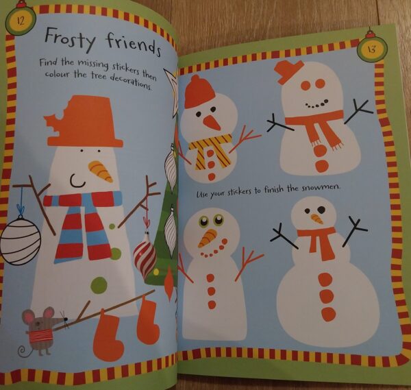 Snowy Christmas - Sticker Fun Colouring Book